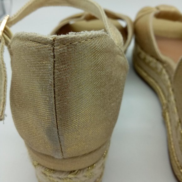 Bamboo Infinity Knot Metallic Platform Espadrille - Picture 5 of 13